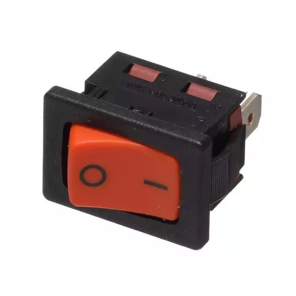 MARQUARDT Miniature Rocker Switch Non-Illuminated Quick Connect Termination 6 Amp Rocker Actuator, 1941.1103