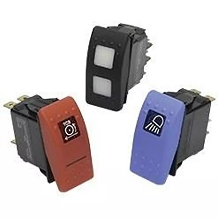 CARLING TECHNOLOGIES Sealed Rocker Switch Illuminated DPST, VD11A60B-00000-000