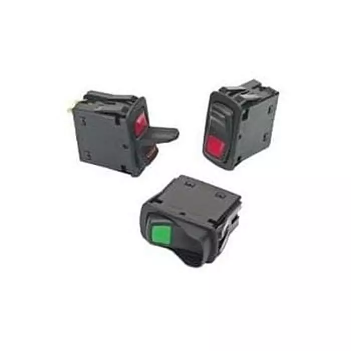 CARLING TECHNOLOGIES Rocker Switch Non-Illuminated Quick Connect Termination 20 Amp Paddle Actuator 12 V DC, L26D1S001-JZZ00-000