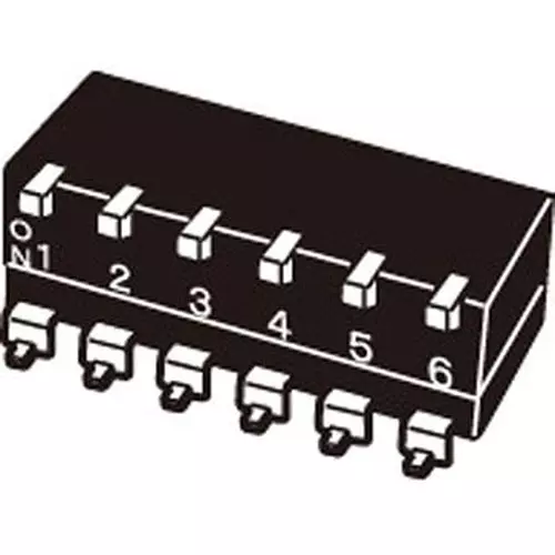 Omron DIP Switch -20 to +70℃ Operating Temperature, A6SR-6104