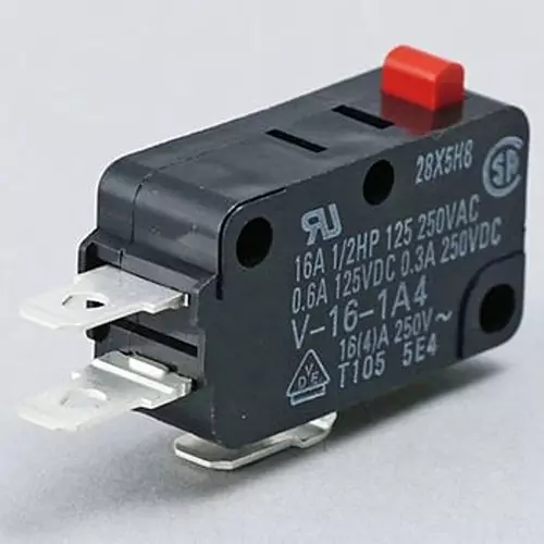 Omron Miniature Basic Switch 100 mohm or more (with DC500 V insulation resistance meter), V-16-1A4