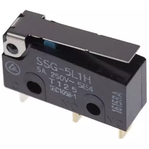 Omron Subminiature Micro Switch SPDT-NO/NC Contact Configuration, SSG-5L1H