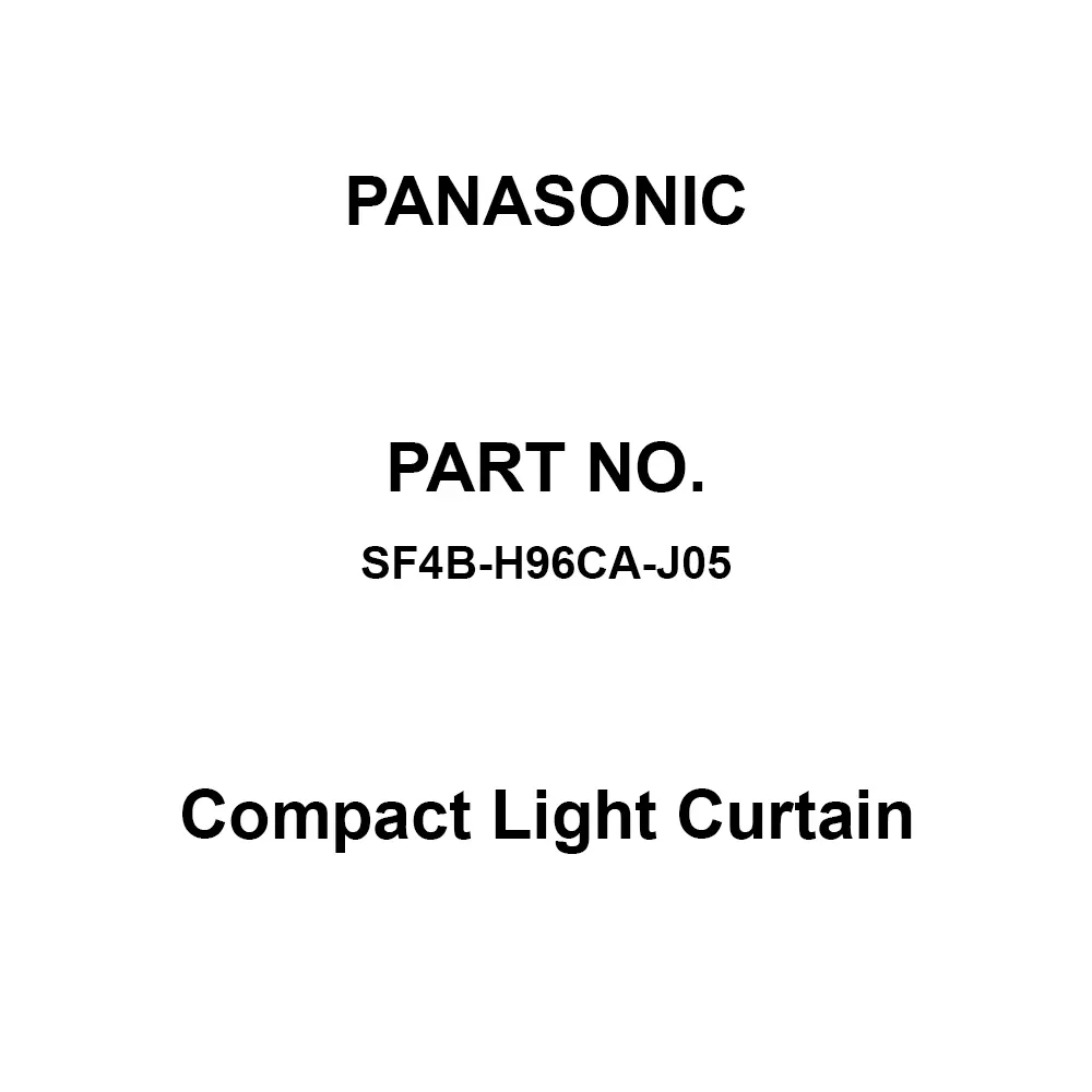 Panasonic Compact Light Curtain 0.3 to 7 m Detection Distance, SF4B-H96CA-J05