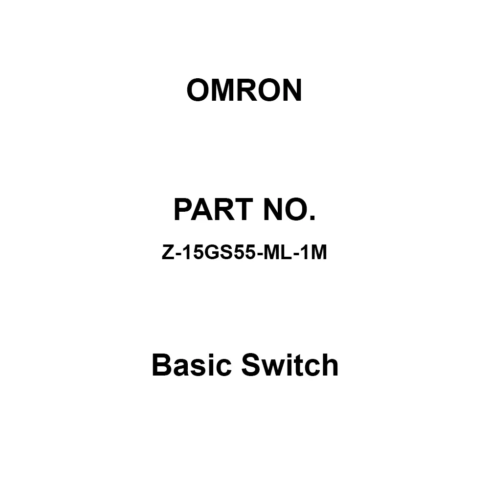 Omron Basic Switch 1C Contact Configuration, Z-15GS55-ML-1M