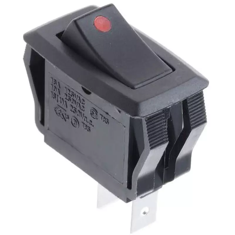 RS PRO Rocker Switch AC 125, AC 250 V Rated Voltage Rectangle Actuator, 419-700
