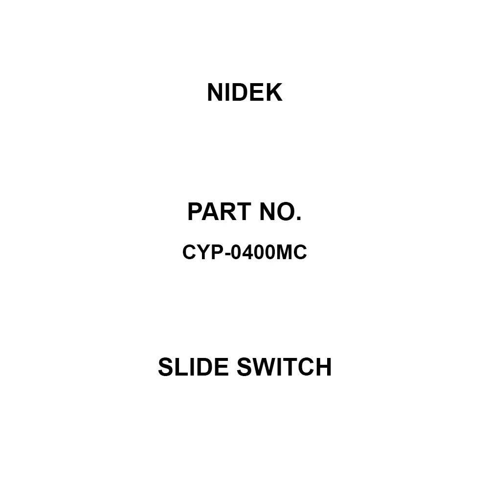 Nidek Slide Switch 4 Pole, CYP-0400MC