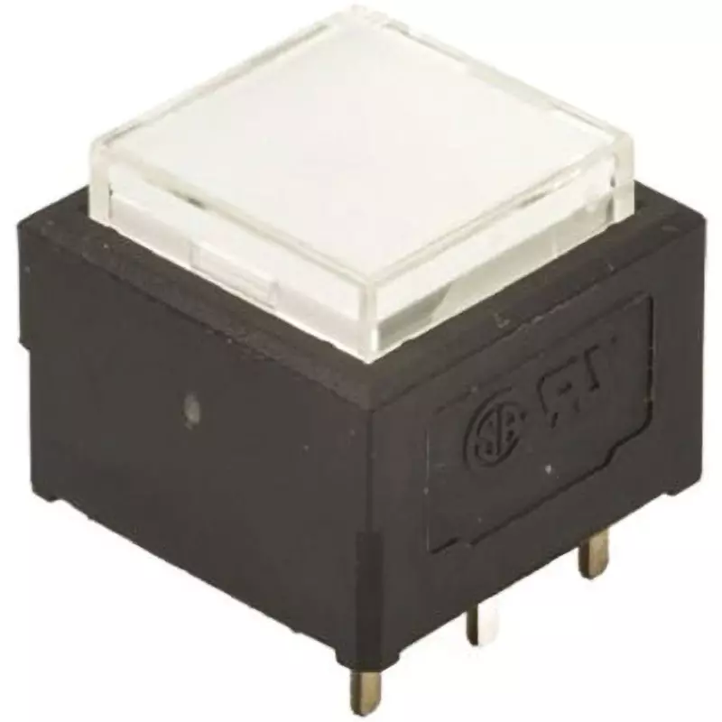 Nidek Illuminated Switch 100 mΩ or less (AC200μV 1.5 mA) ohm Contact Resistance, LP1S-16G-W-Z