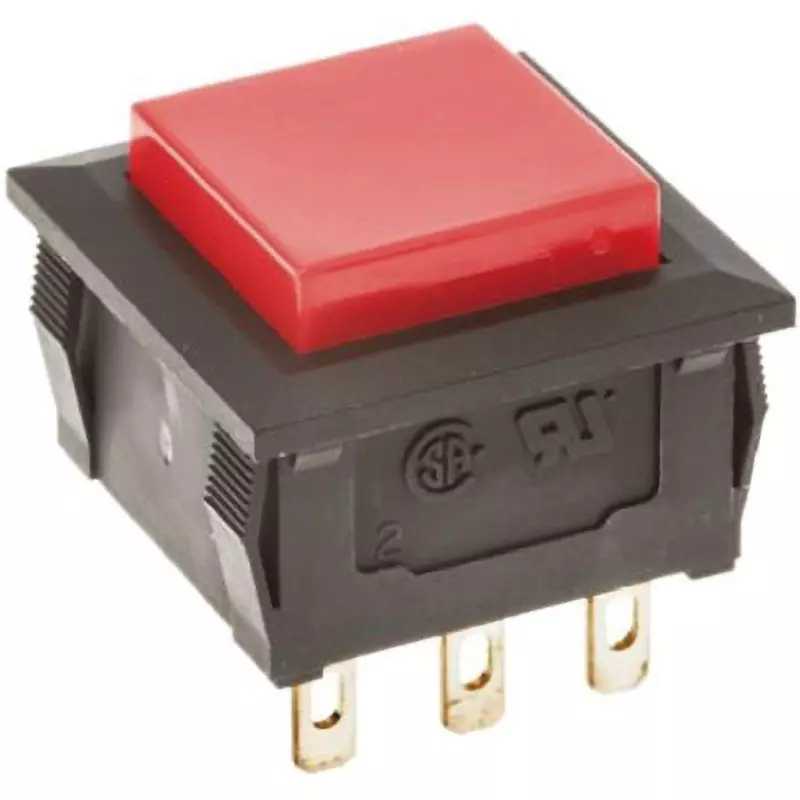 Nidek Illuminated Switch 100 mΩ or less (AC200μV 1.5 mA) ohm Contact Resistance, LP2S-16G-W-Z