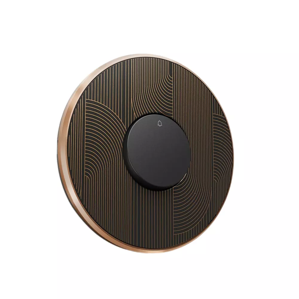 Anchor Obel Bell Push Switch King's Arc Without Indicator Saturn 6 A Current Rating 2 Module for Industrial and Home Use, 8428