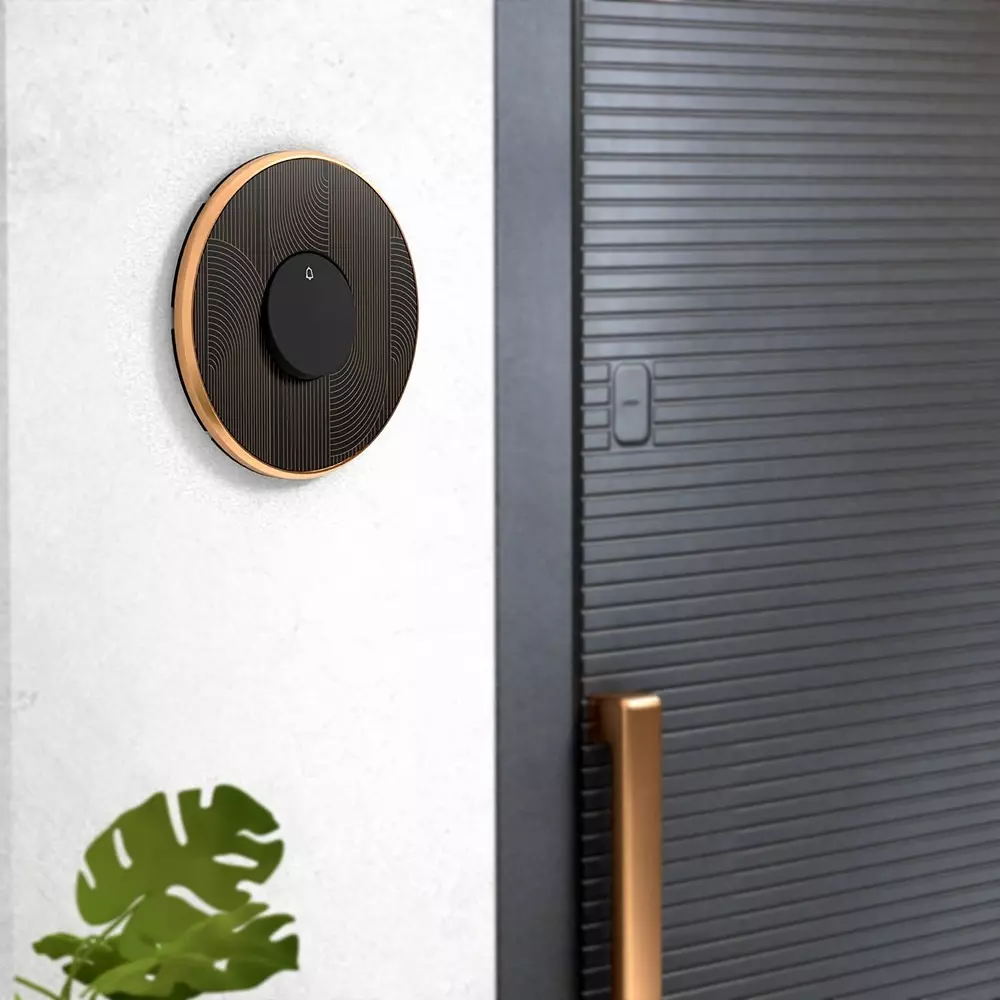 Anchor Obel Bell Push Switch King's Arc Without Indicator Saturn 6 A Current Rating 2 Module for Industrial and Home Use, 8428