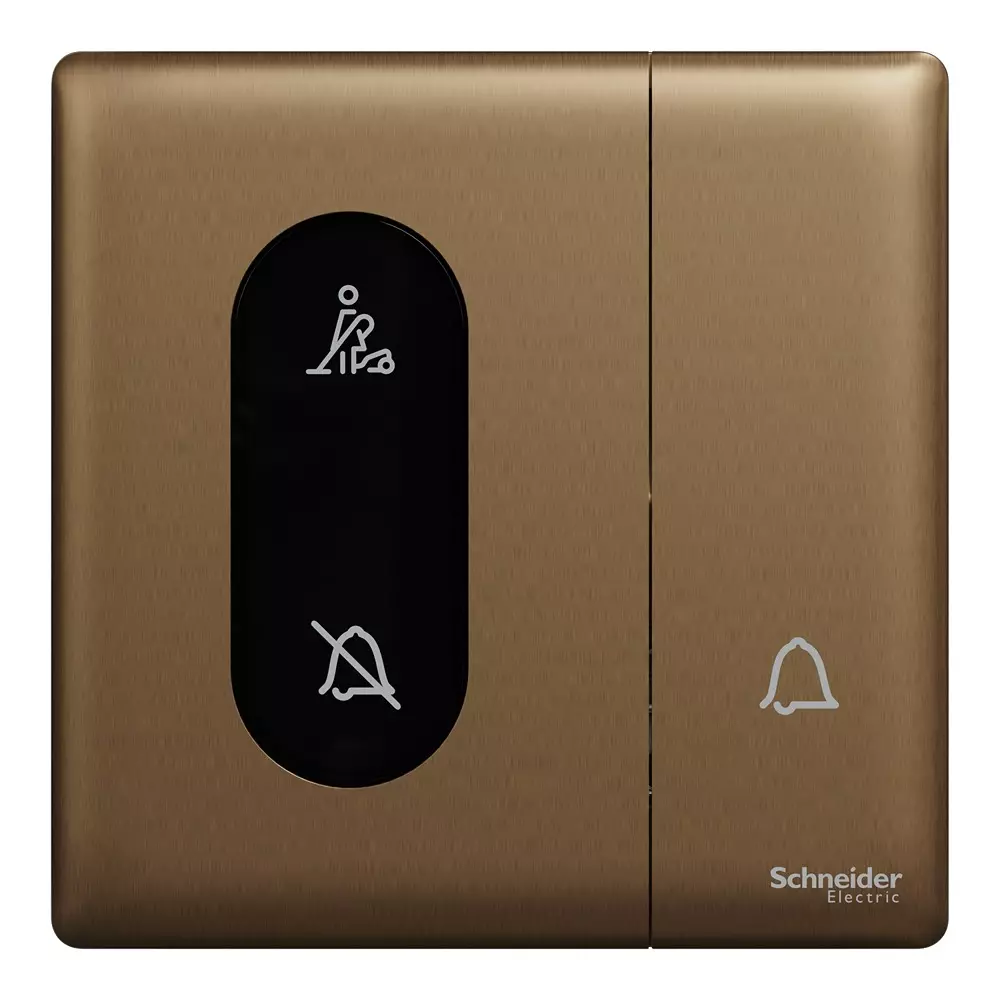 schneider-electric-unica-x-series-bell-press-switch-with-dnd-and-pcu-indicator-dark-bronze-color-10-a-current-and-ip20-rating-nux31bpdm_db