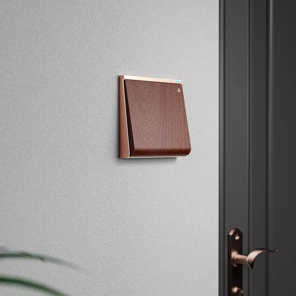 Anchor Obel Bell Push Switch Antique Oak With Indicator Oyster 6 A Current Rating 2 Module for Industrial and Home Use, 8423