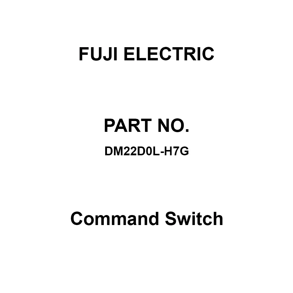 Fuji Electric Command Switch Green Light Colour, DM22D0L-H7G