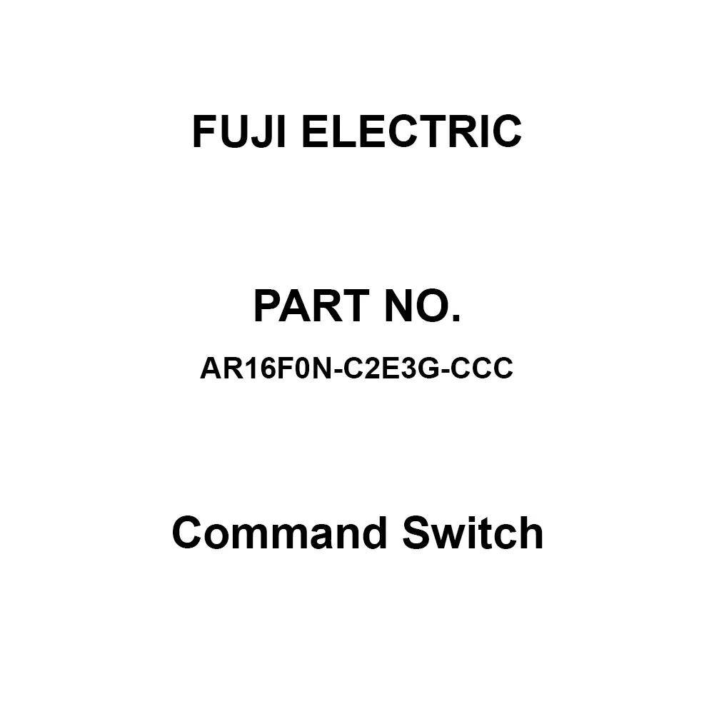 Buy Fuji Electric Command Switch AC/DC 250 V Rated Insulation Voltage ...
