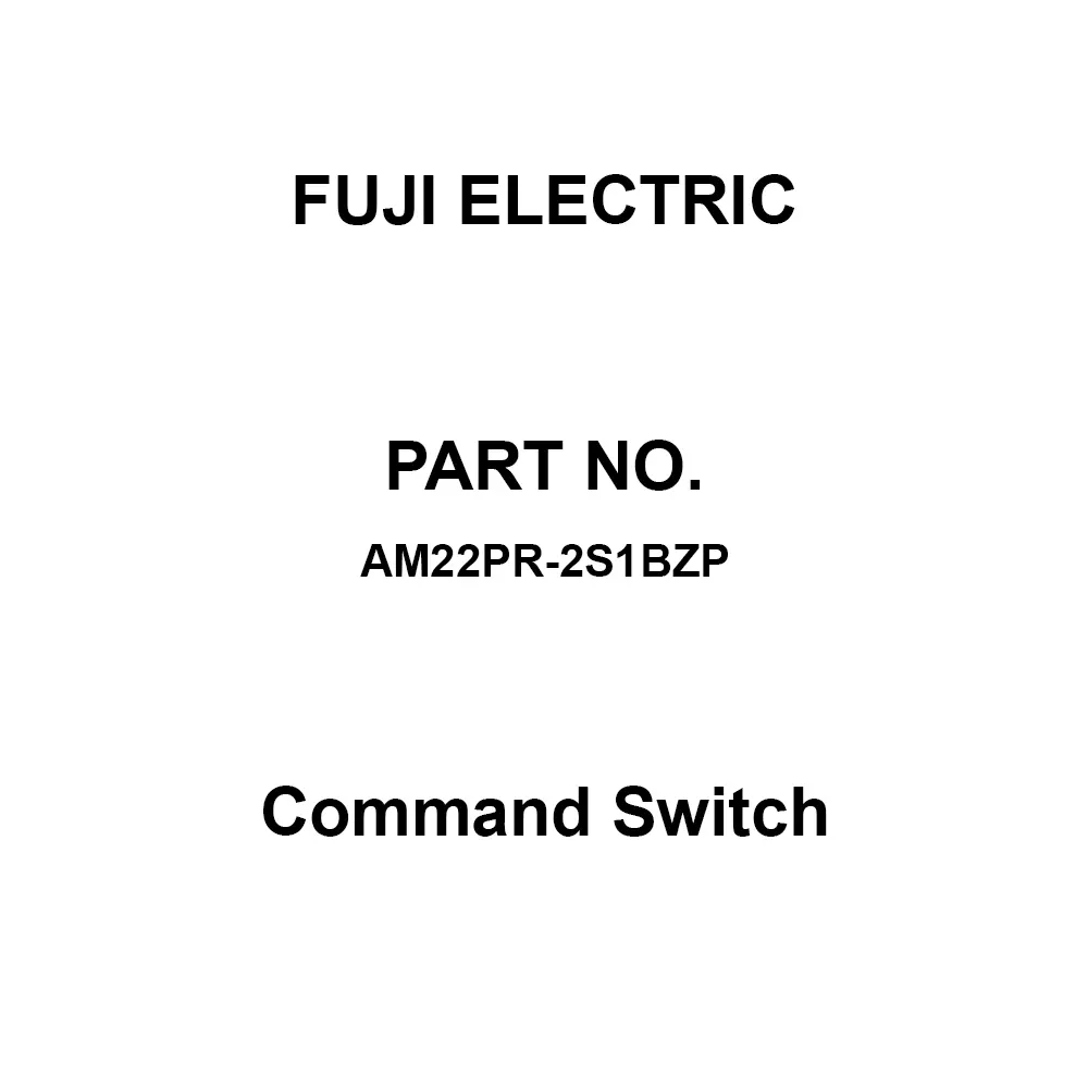 Fuji Electric Command Switch AC/DC 600 V Rated Insulation Voltage, AM22PR-2S1BZP