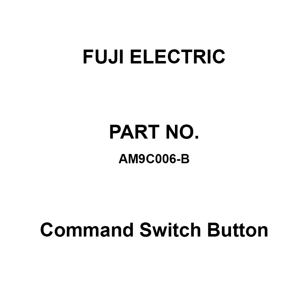 Fuji Electric Command Switch Button Φ29x14.3 mm Outer Dimension, AM9C006-B