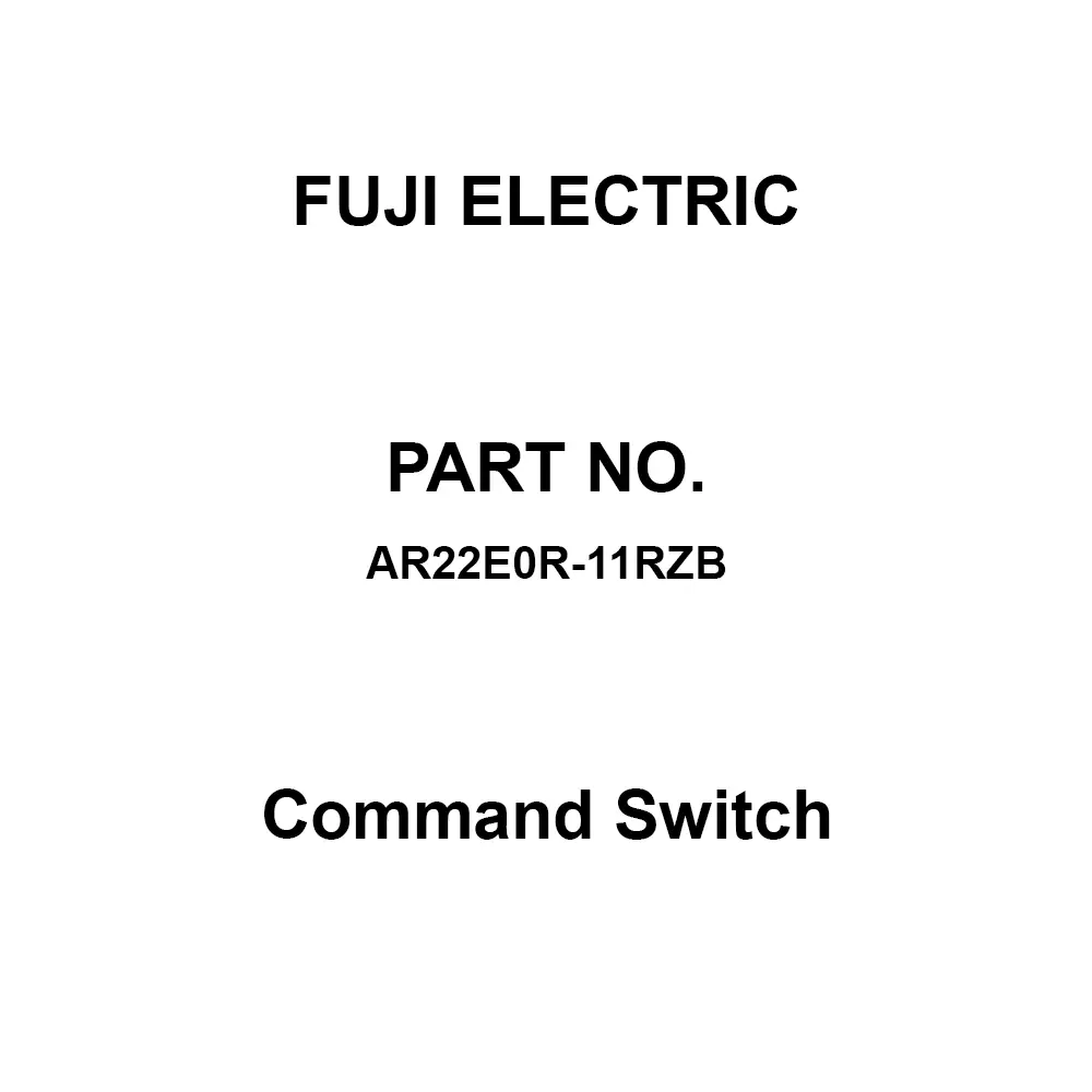 Fuji Electric Command Switch AC/DC 600 V Rated Insulation Voltage, AR22E0R-11RZB
