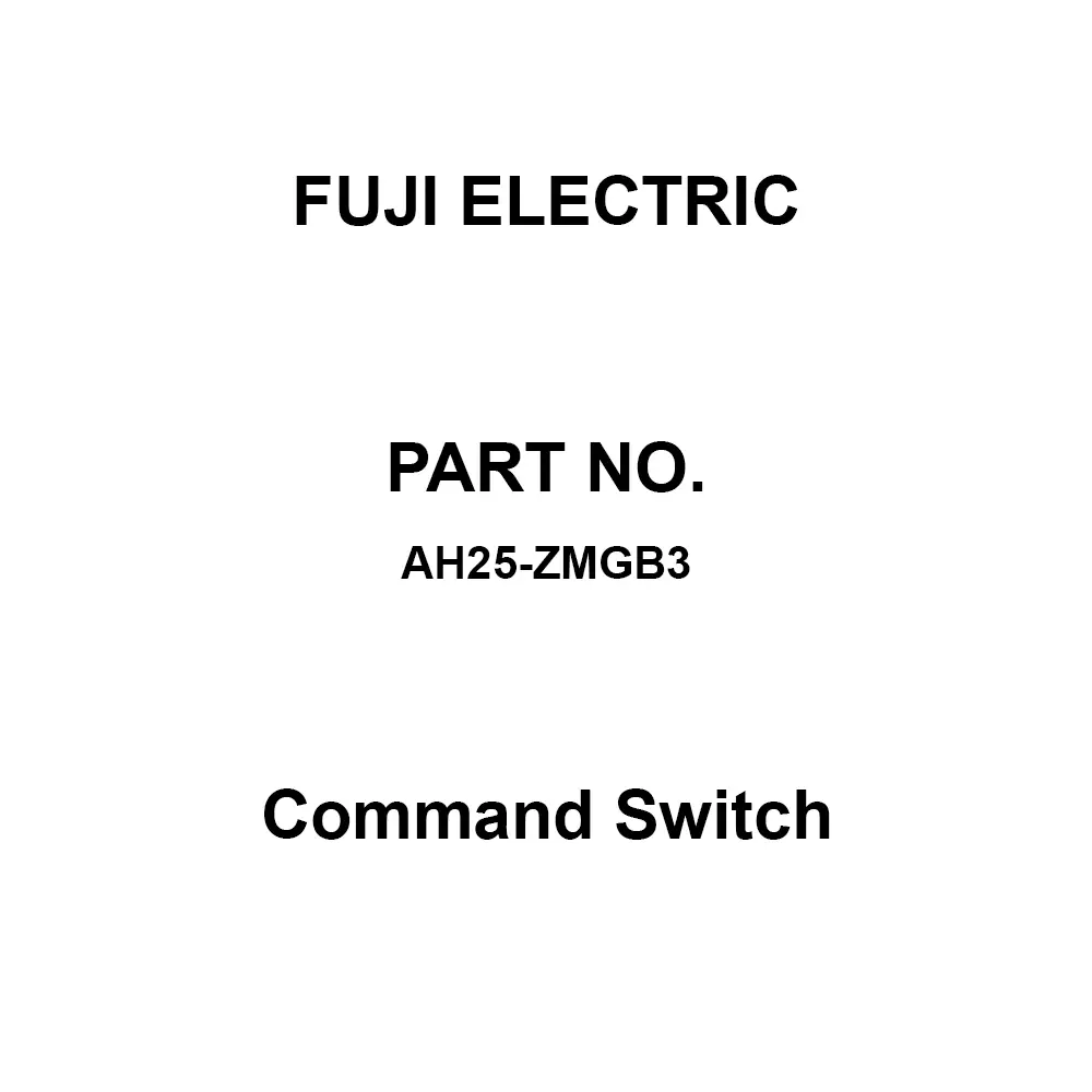 Fuji Electric Command Switch Green Light Colour, AH25-ZMGB3