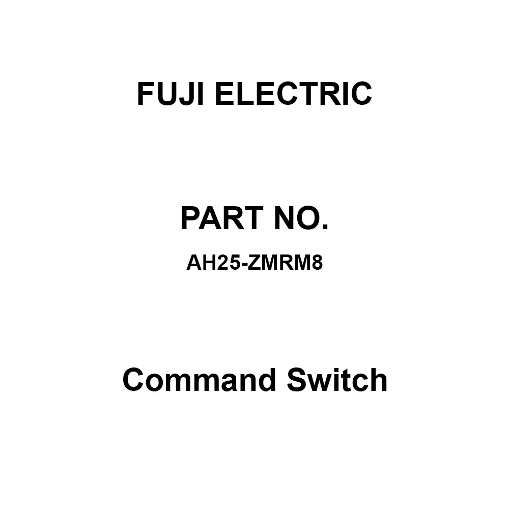 Fuji Electric Command Switch Red Light Colour, AH25-ZMRM8