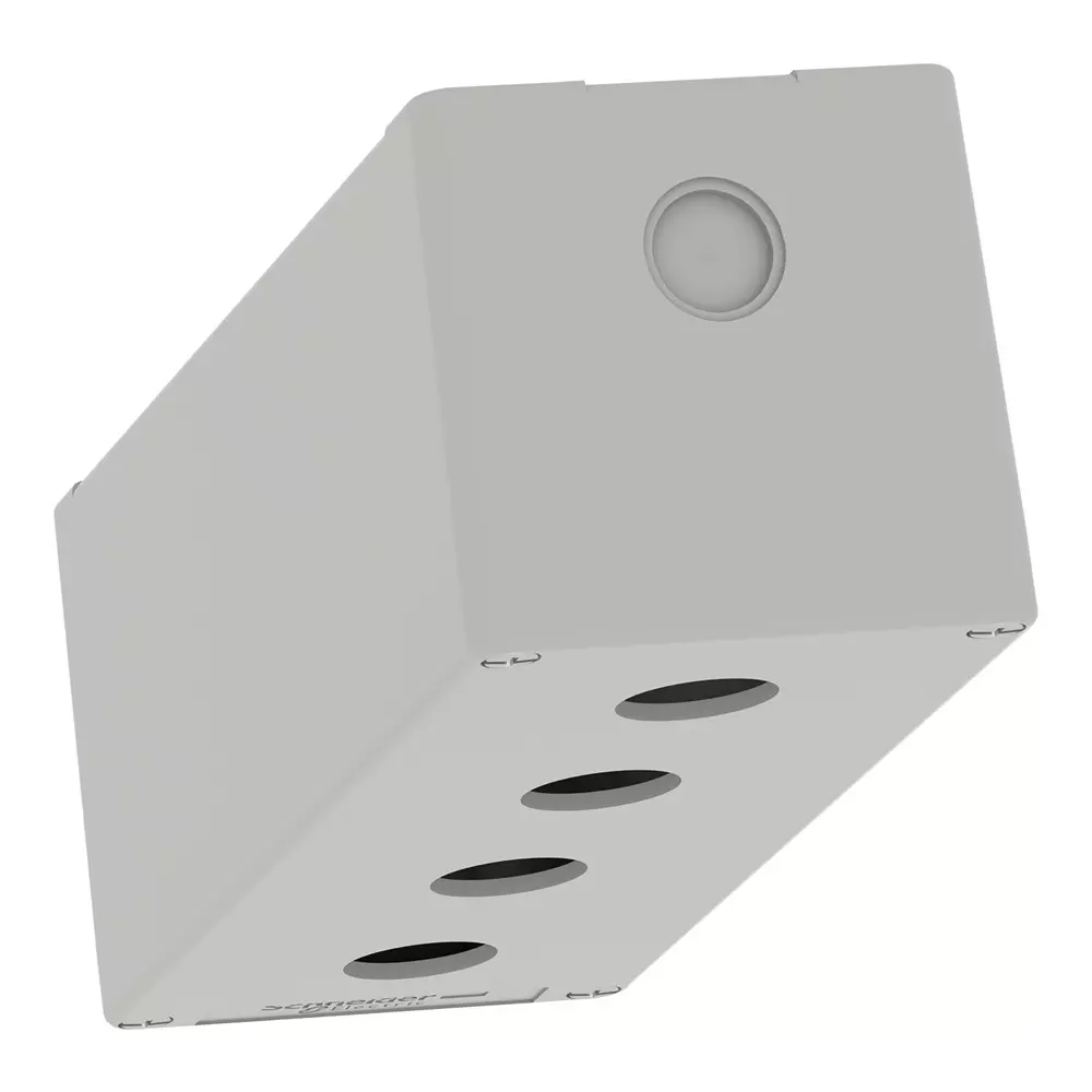 schneider-electric-empty-control-station-xap-metal-harmony-series-m20-cable-gland-die-cast-zinc-alloy-body-and-4-cut-out-xapd4504