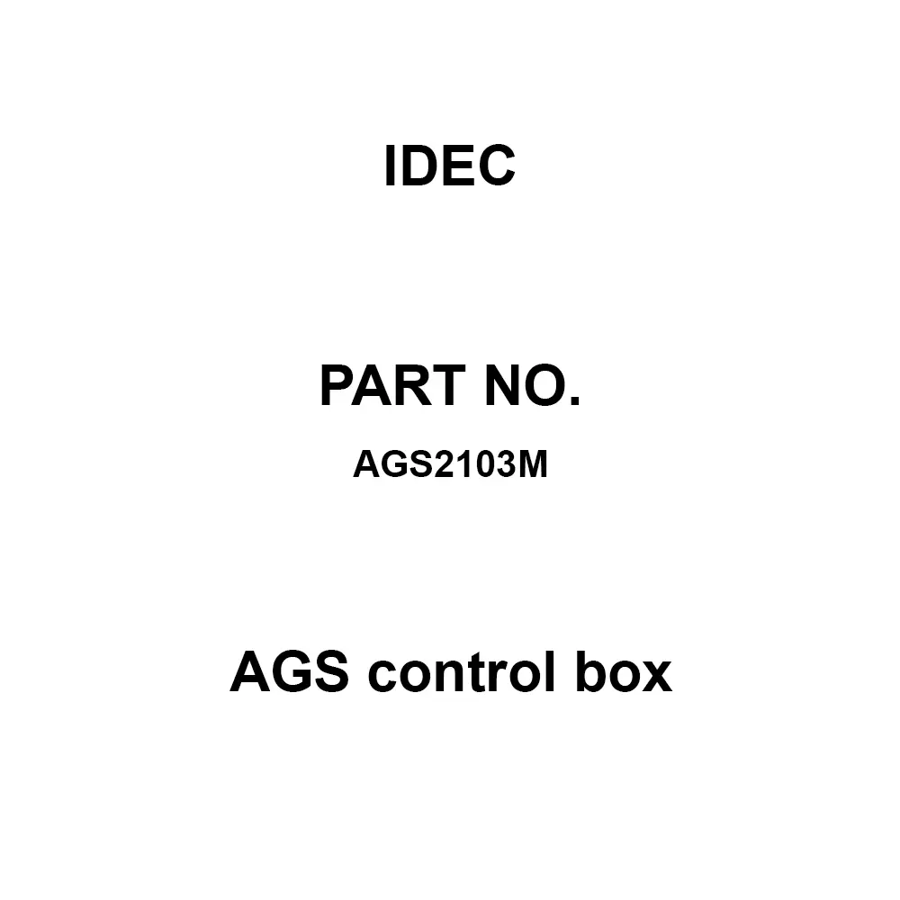 IDEC AGS control box Wall-Mounted Type/For 2 Points 600 V, AGS2103M