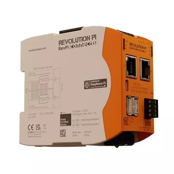 KUNBUS Industrial Box PC DIN Rail Mount Flash, LPDDR4 BCM2711, PR100363