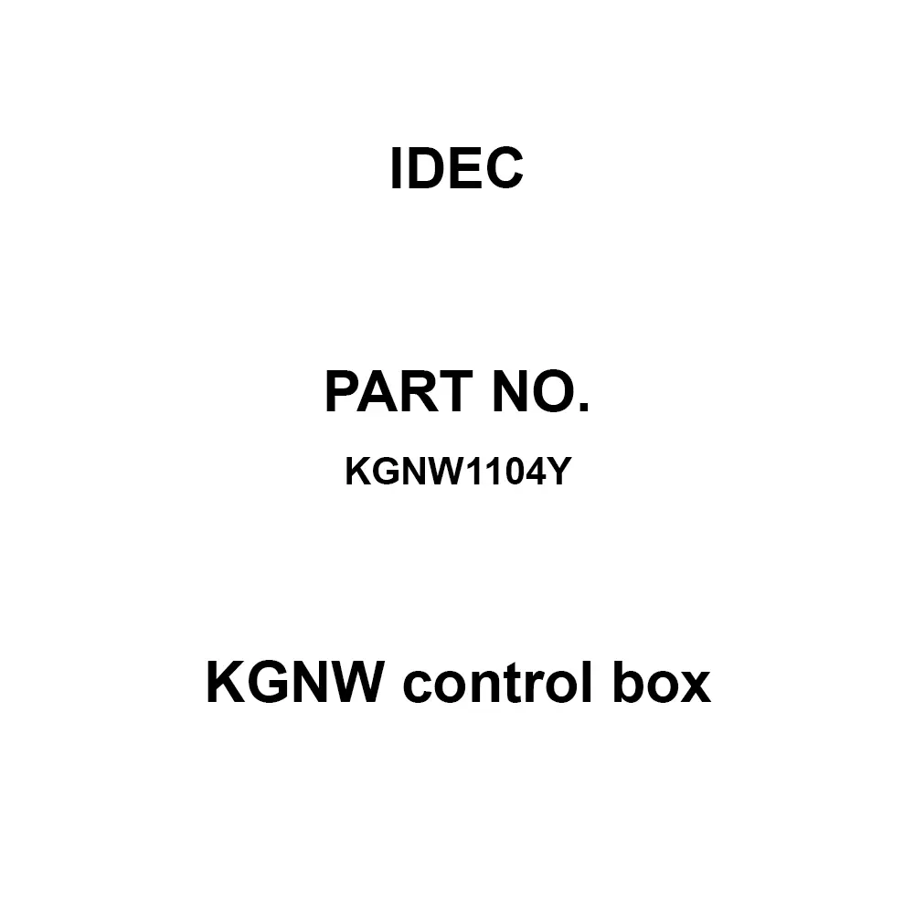 IDEC KGNW control box Wall Hanging Type 1 Point Steel Plate, KGNW1104Y