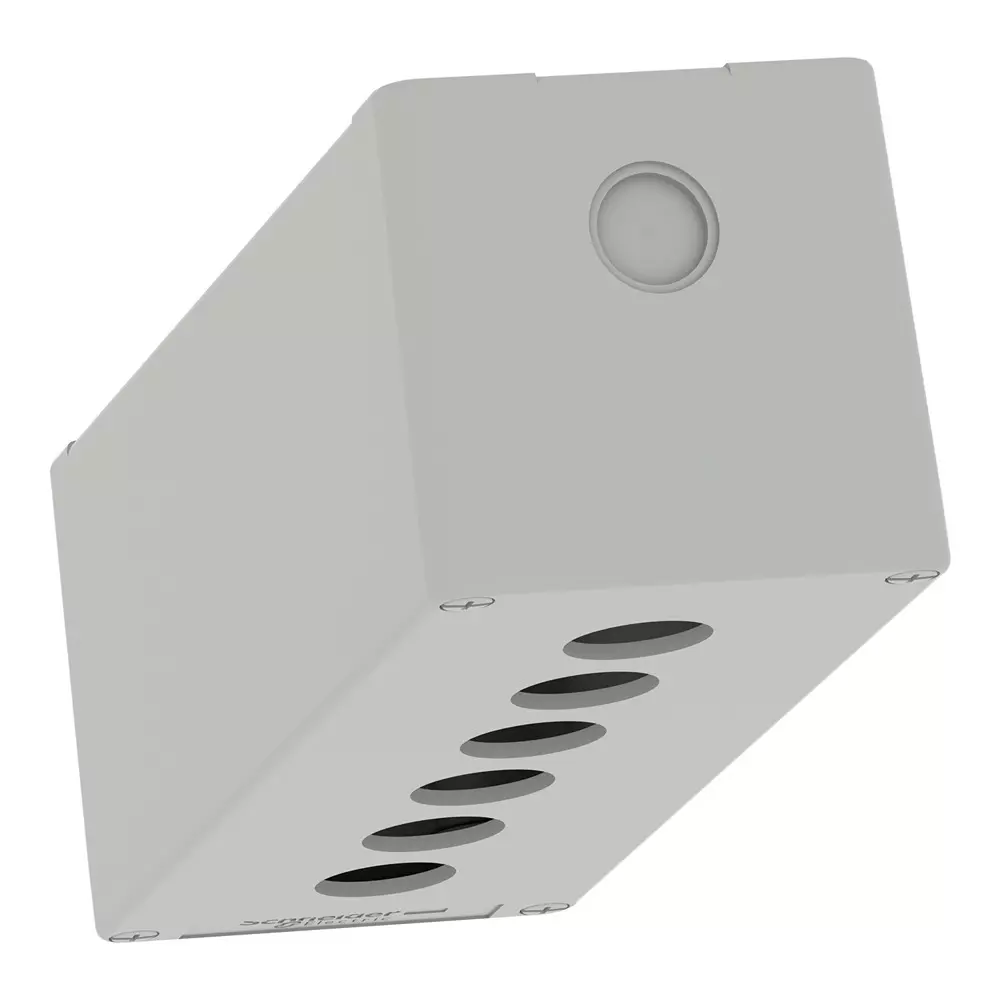 schneider-electric-empty-control-station-xap-metal-harmony-series-m20-cable-gland-die-cast-zinc-alloy-body-and-6-cut-out-xapd4506