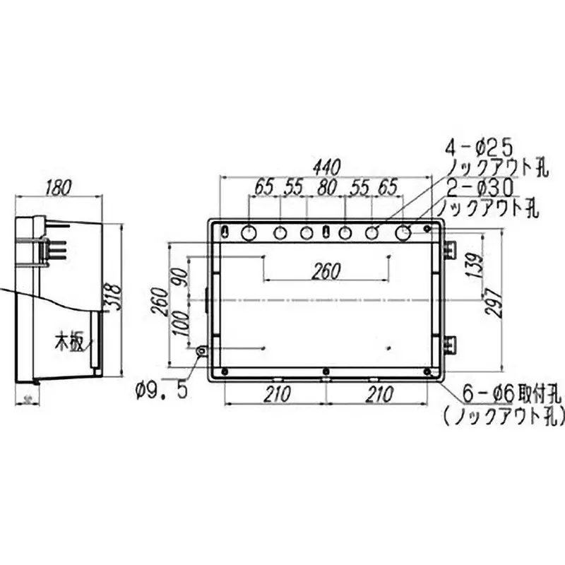 naigai-energering-plastic-box-one-sided-260x440-mm-circuit-board-dimension-pnb344918wd