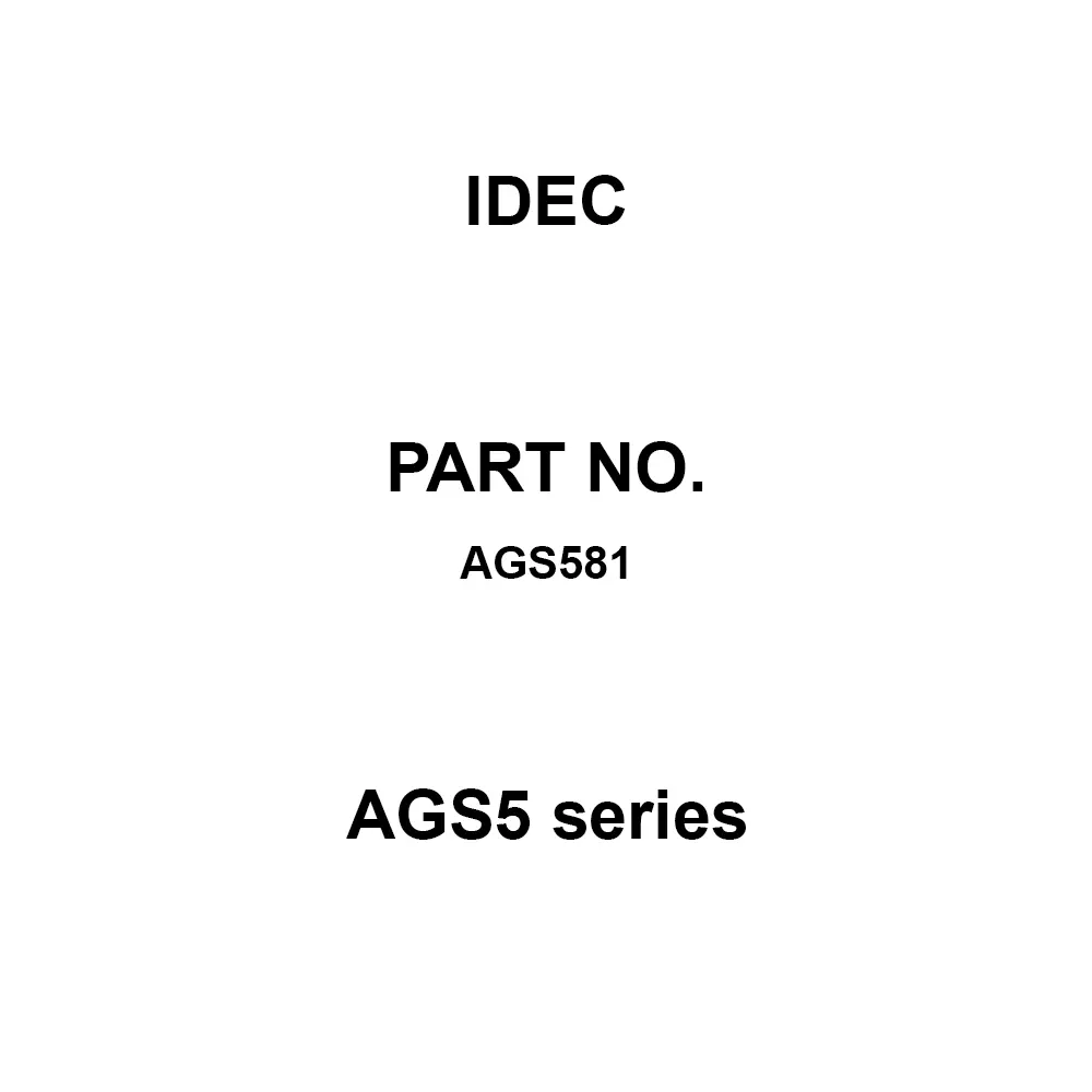 IDEC AGS5 Series Painting For 2 Rows And 5 Points, AGS581