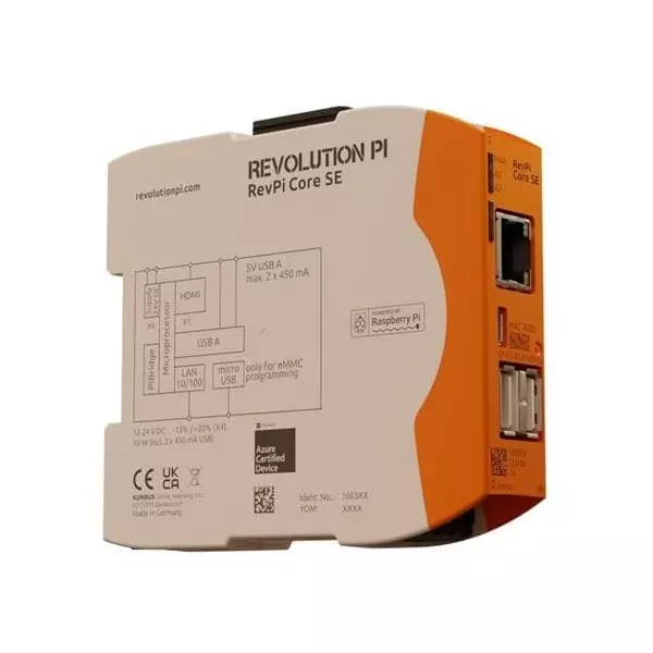 KUNBUS Industrial Box PC DIN Rail Mount Flash, LPDDR4 BCM2711, PR100366