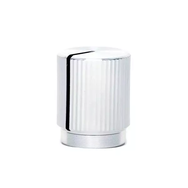 APEM Cylindrical Knob 3.17 mm Shaft Dia Aluminum, 420061A1/8