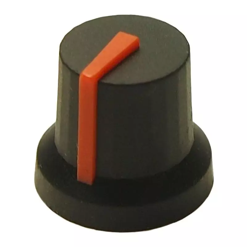MULTICOMP PRO D Shaft Knob Round with Indicator Line D Shaft 16.2 mm Diameter, MP-CL170843FR