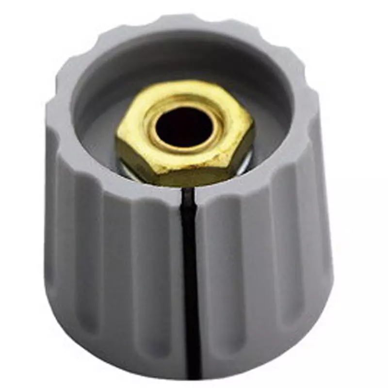 Settsu Classic Knob Polyamide 21.3x21.3 mm Gray, LM021-4415-10 (Pack of 10)