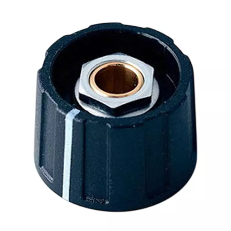 Settsu Round Knob UL94 HB compliant ABS (knob/cap/arrow disc/nut cover) Black, OKT-2623060 (Pack of 10)