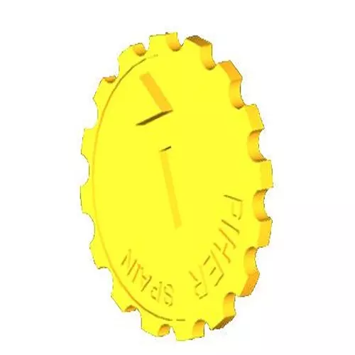 Piher Plastic Thumbwheel Knob 11.5 mm Ooutside Dia 1 mm Height, JPEPL5034NE