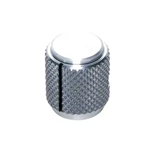 APEM Cylindrical Knob 6.35 mm Shaft Dia Aluminum, 420031A14