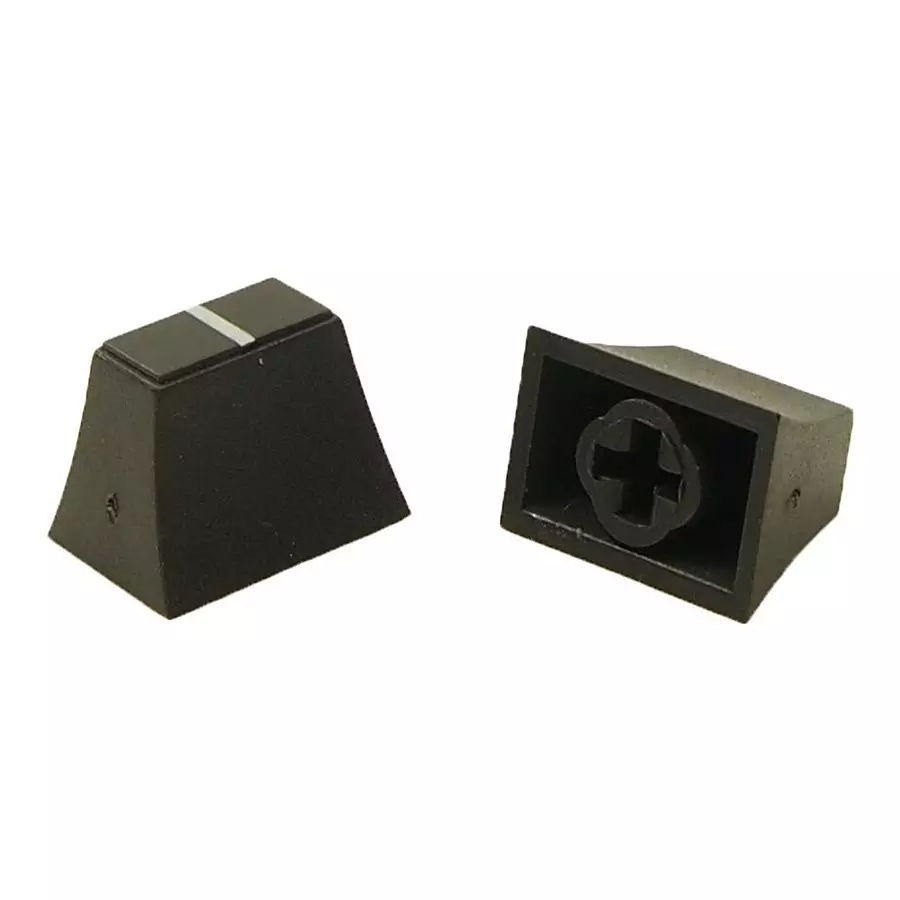 MULTICOMP PRO Knob Slide with Indicator Line 4 mm Rectangular Slider Shaft (Type A), MP001633
