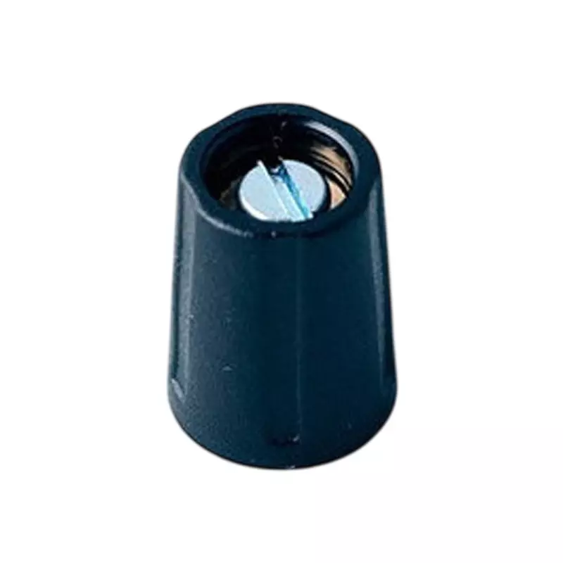 Settsu Round Knob UL94 HB compliant ABS (knob/cap/arrow disc/nut cover) Black, OKT-2510040 (Pack of 10)