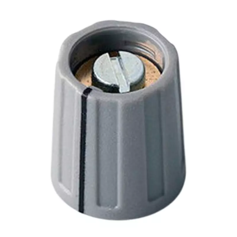 Settsu Round Knob UL94 HB compliant ABS (knob/cap/arrow disc/nut cover) Gray, OKT-2613068 (Pack of 10)