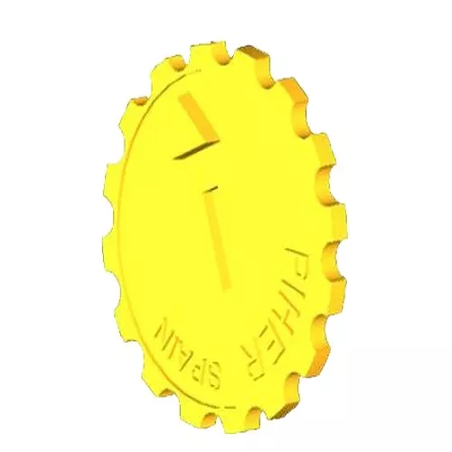 Piher Plastic Thumbwheel Knob 11.5 mm Ooutside Dia 1 mm Height, JPEPL5034ROI