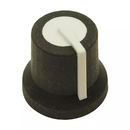 MULTICOMP PRO Knob Round with Indicator Line D Shaft 16.2 mm Diameter, MP170822BR