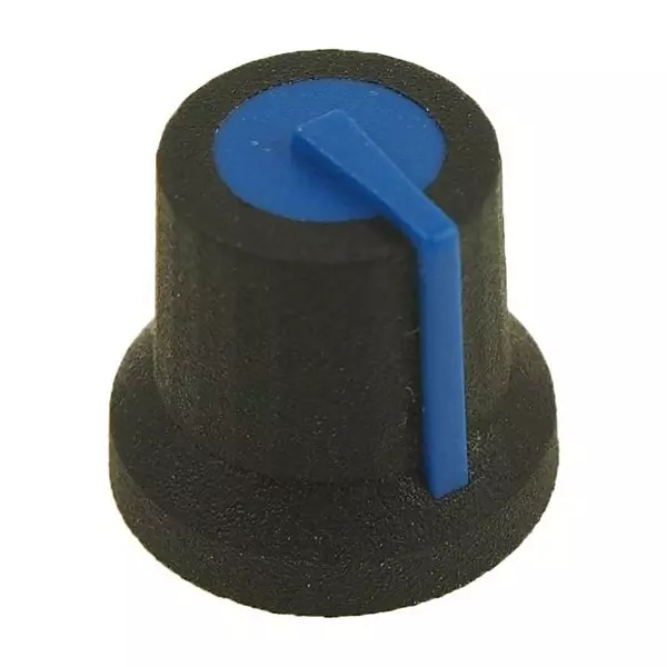 MULTICOMP PRO Knob Round with Indicator Line Splined Shaft 16.2 mm Diameter, MP170827CR