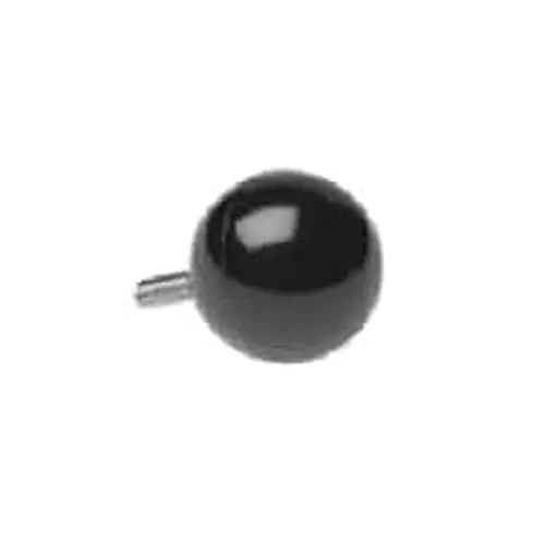 DAVIES MOLDING Knobs Ball Thermoset Plastic Black, 0030
