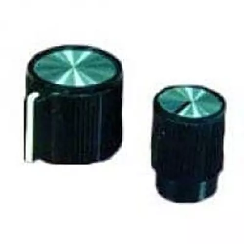 APEM Cylindrical Knob 6.35 mm Shaft Dia Plastic, 410133B14