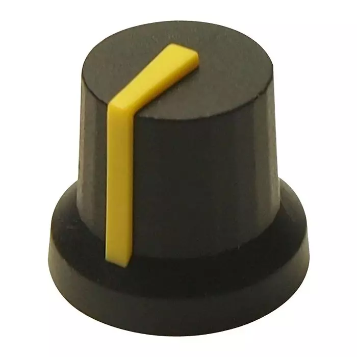 MULTICOMP PRO D Shaft Knob Round with Indicator Line D Shaft 16.2 mm Diameter, MP-CL170845FR