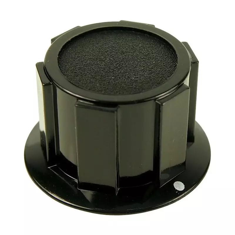 MULTICOMP PRO Knob Round Knurled Skirted with Indicator Dot D Shaft 25.4 mm Diameter, MP1600
