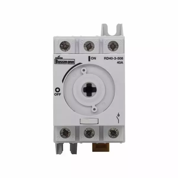 Bussmann Panel Mount Control Switch Non-Illuminated 25 Amp, 504-RD25-3-508
