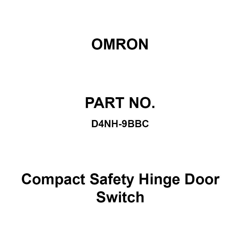 Omron Compact Safety Hinge Door Switch Arm Lever Type Actuator, D4NH-9BBC
