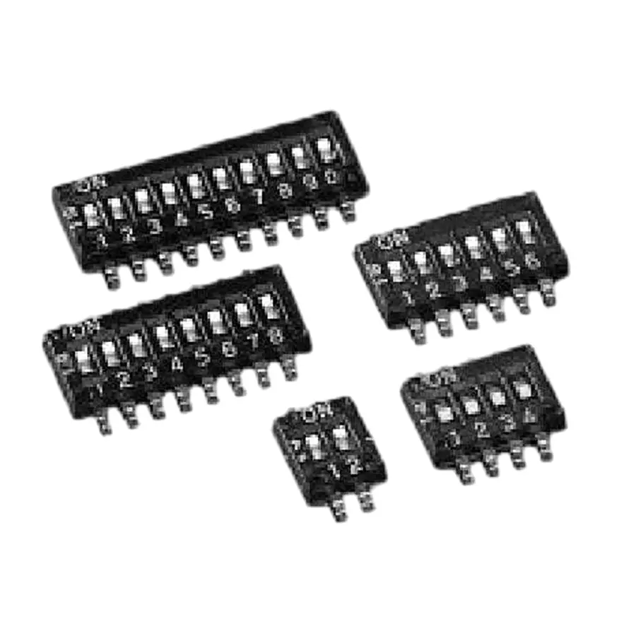 APEM IKH Series DIP Switch Non-Illuminated 2 Positions Spst 24 V DC, IKH0203000